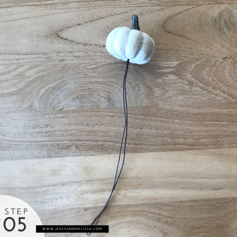 Step 5: Add the final small pumpkins