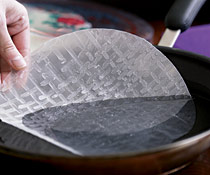 Soften the rice paper